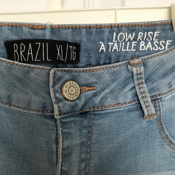 Y2K BRAZIL Skinny Jeans Denim Low Rise M Fit Light Blue Faded - Picture 6 of 12